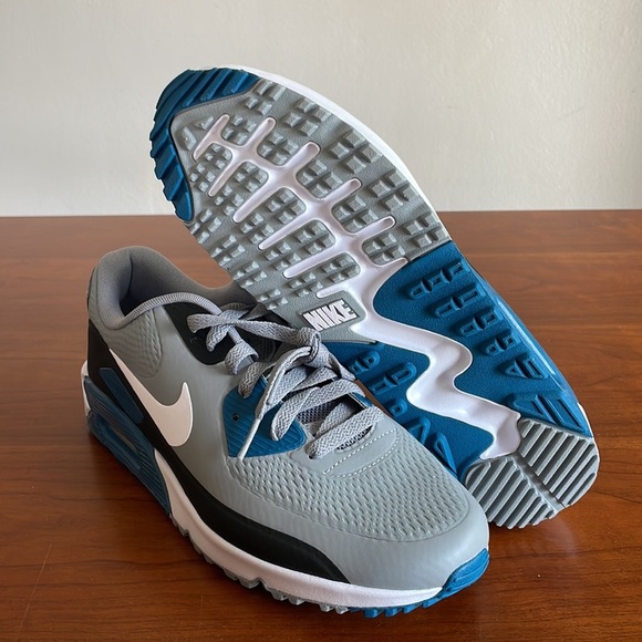 Nike Air Max 90 Golf Particle Grey Marina Blue CU9978-004 Men’s Size 9 NWOB - Picture 2 of 6